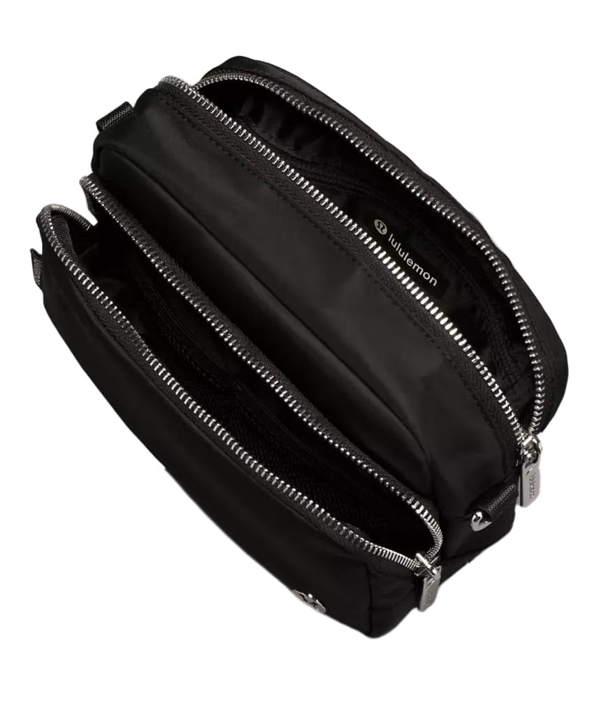 Lululemon Everywhere Crossbody Bag 2L Metal Hardwar Black