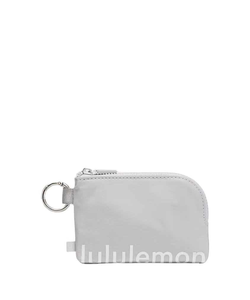Lululemon Clippable Card Pouch Silver Drop/Vapor