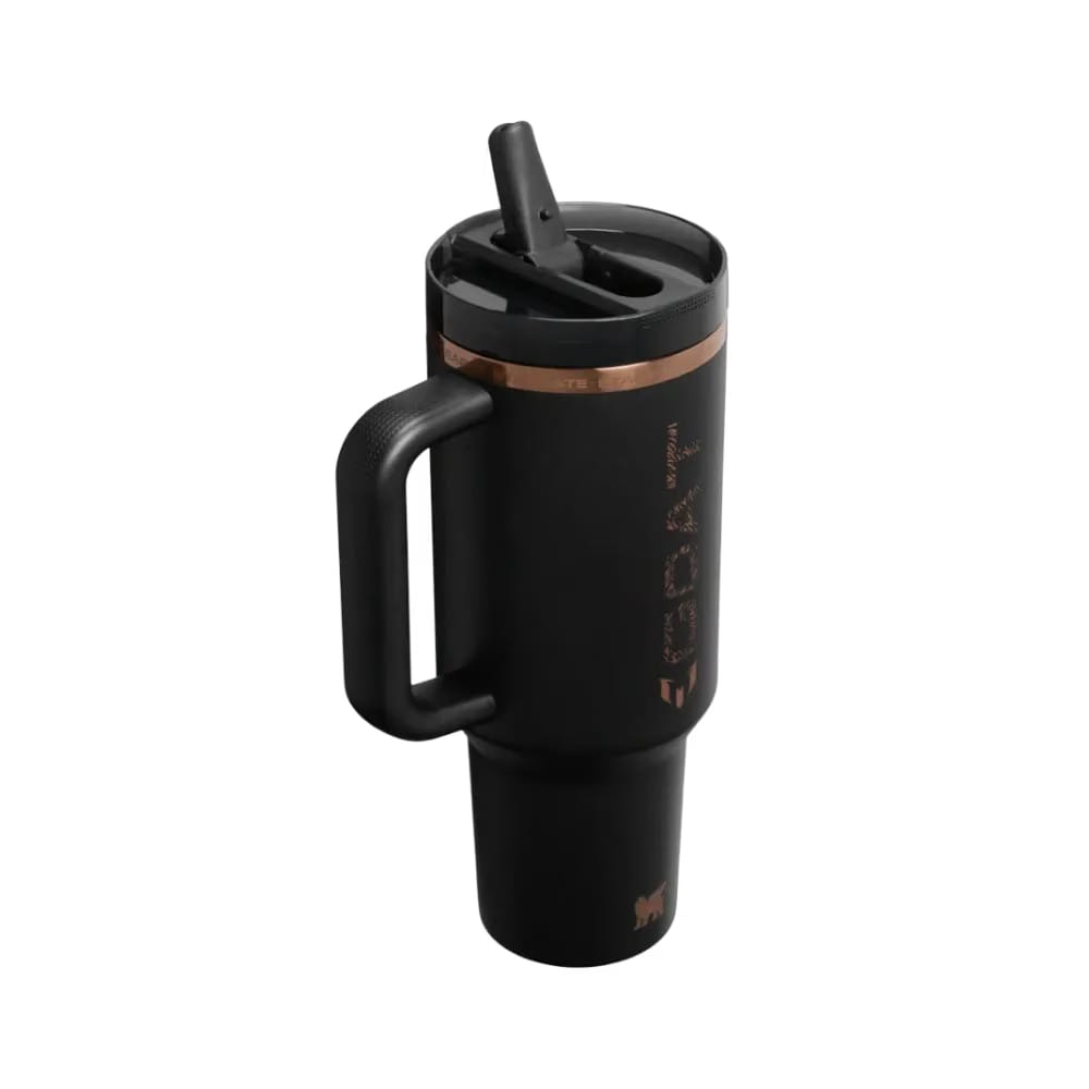 The Messi x Stanley Quencher ProTour Flip Straw Tumbler | 40 OZ 'Messi GOAT Black'