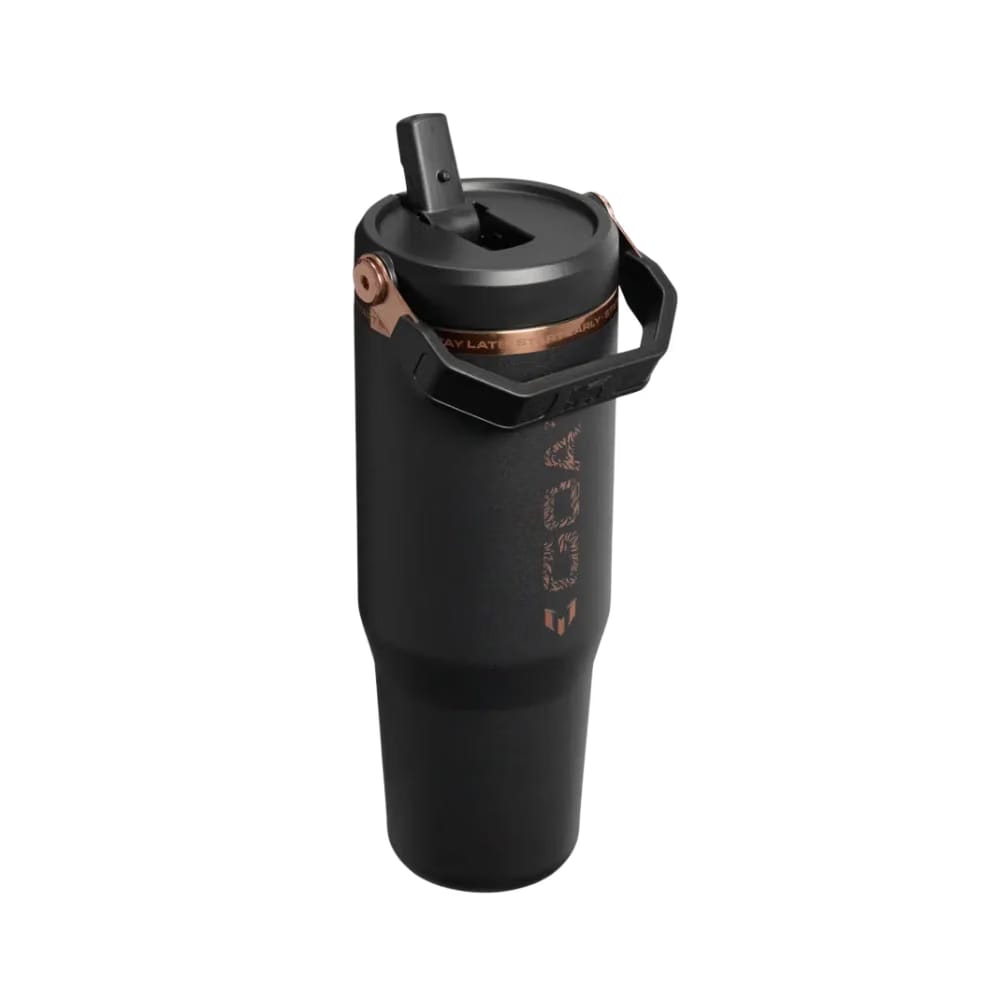 The Messi x Stanley IceFlow™ Flip Straw Tumbler 30 OZ 'Messi GOAT Black'