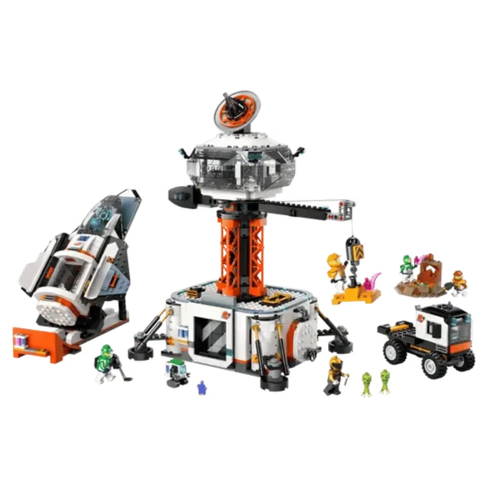 Lego Space Base and Rocket Launchpad
