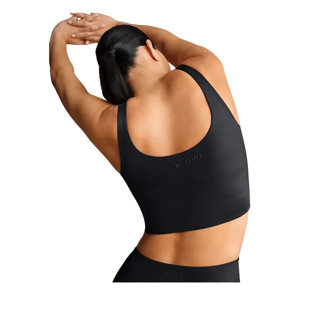 Nike x Skims Shine Women's Scoop-Neck Bra Top Obsedian