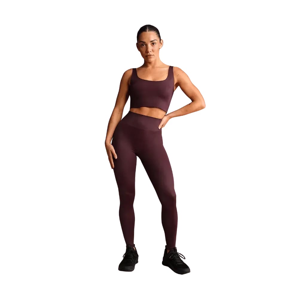 Nike x Skims Shine Women's Scoop-Neck Bra Top CURRANT