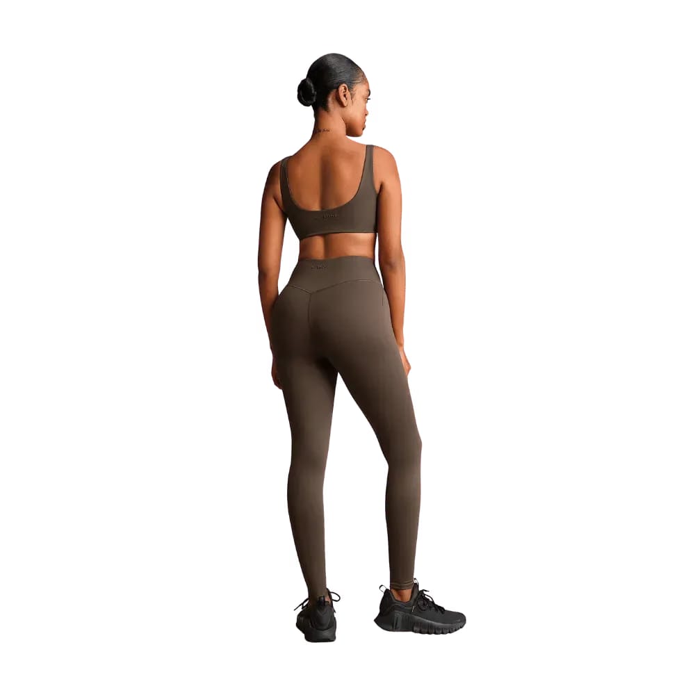 Nike X Skims Women's Scoop-Neck Bra Dark Sepia