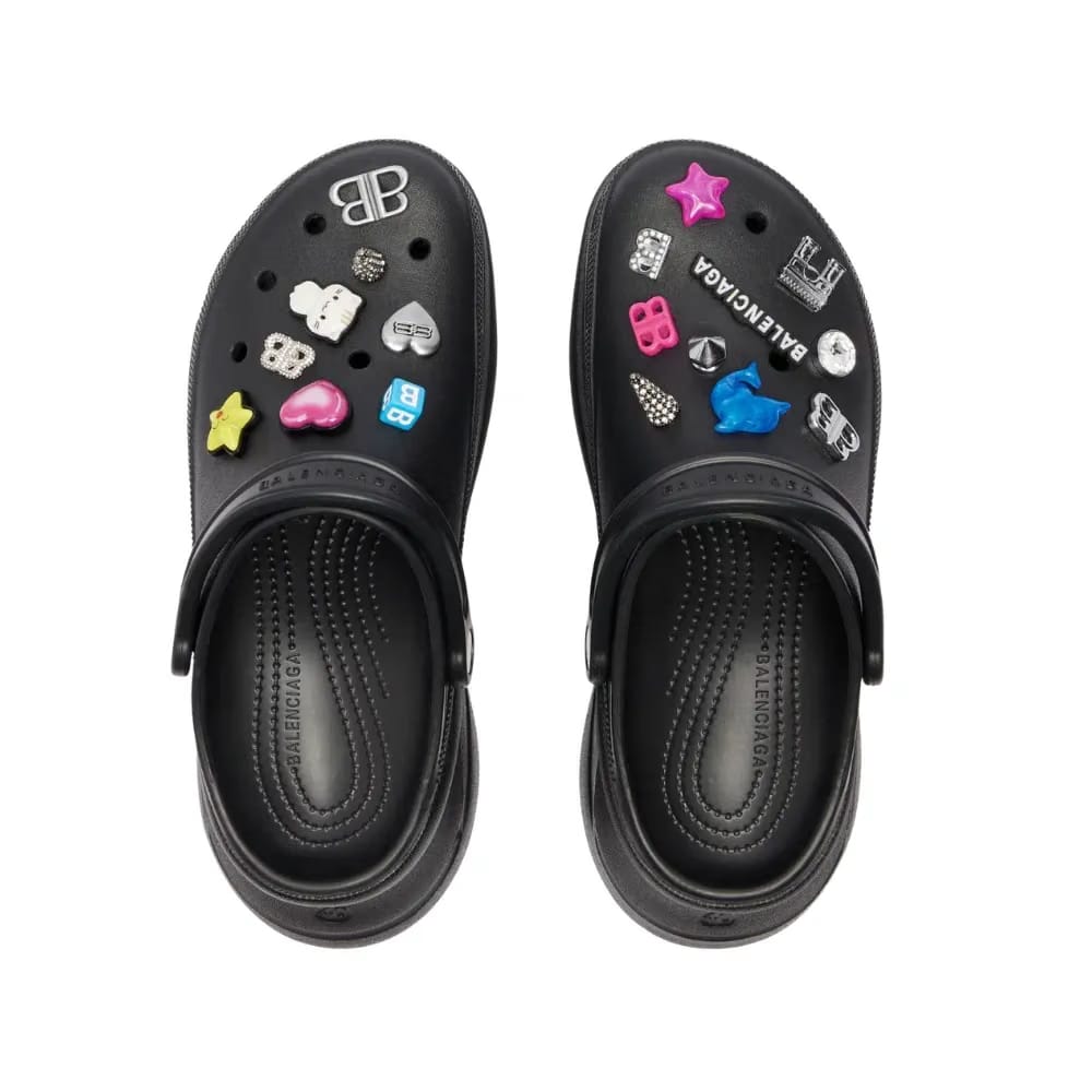 Crocs x Balenciaga Mule Jibbitz 'Black'
