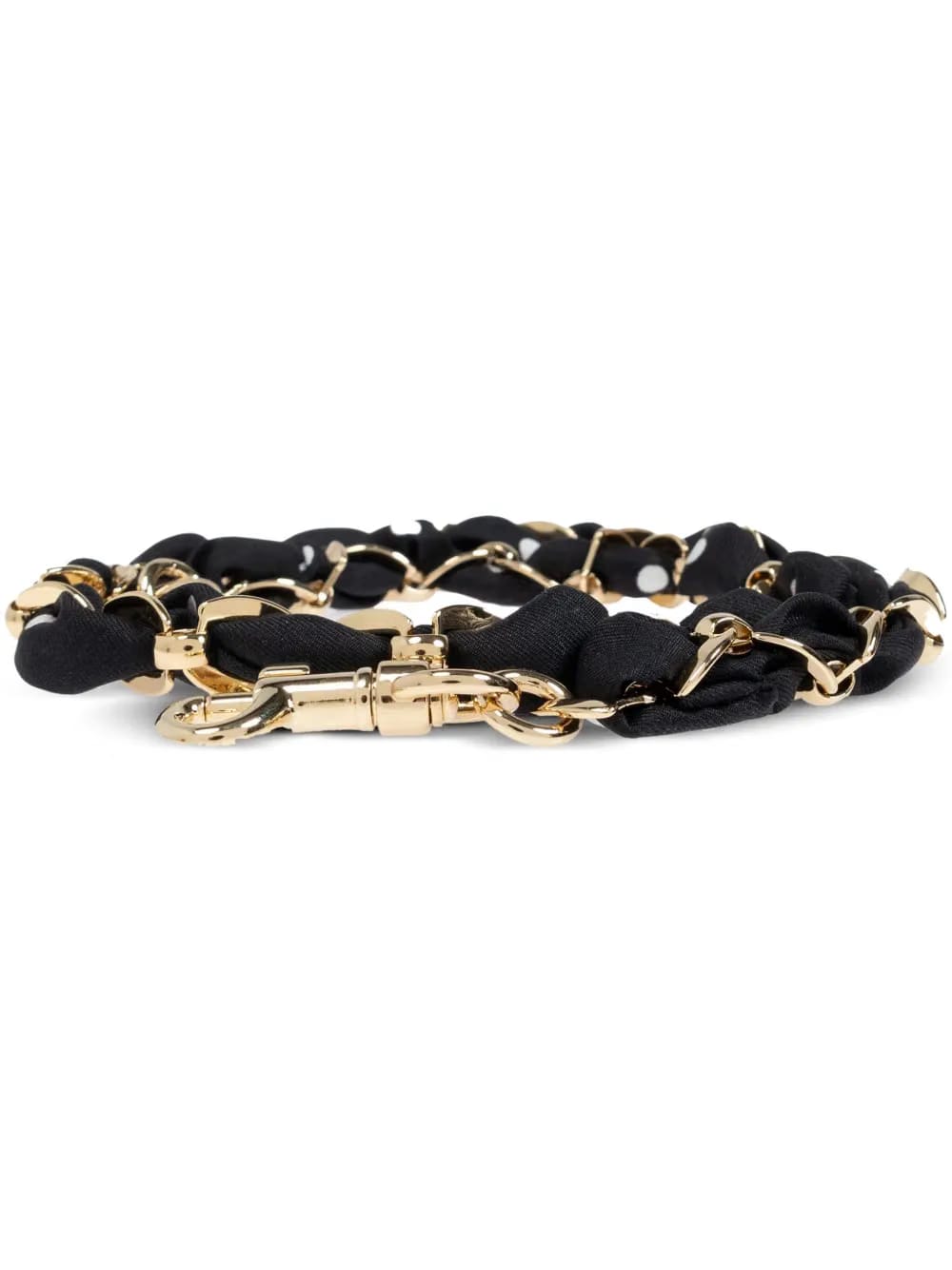 calf leather chain-link bag strap