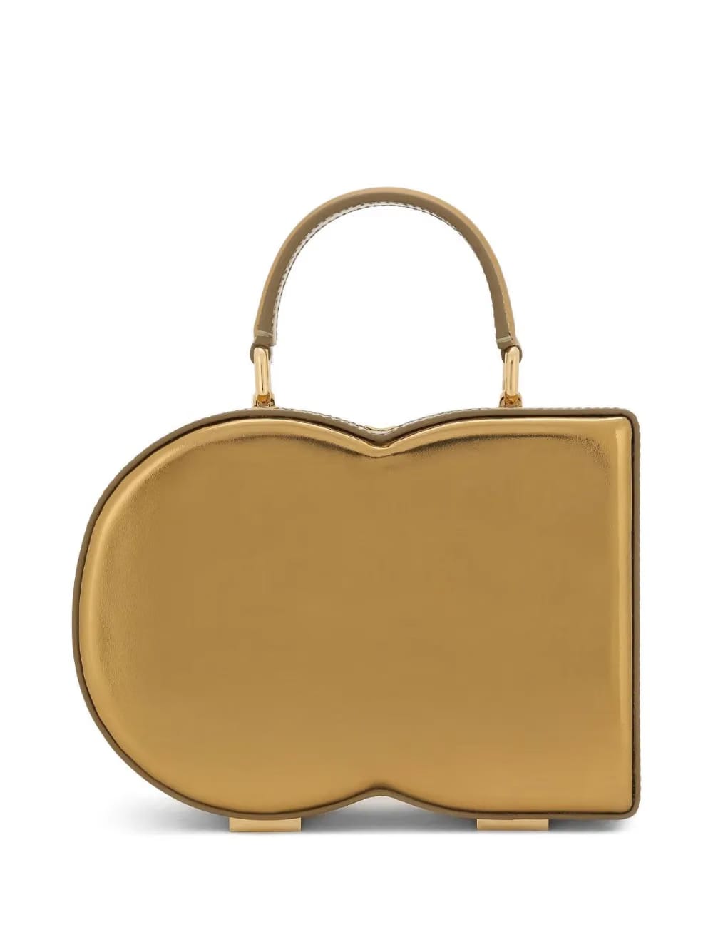 DG embossed metallic-effect bag