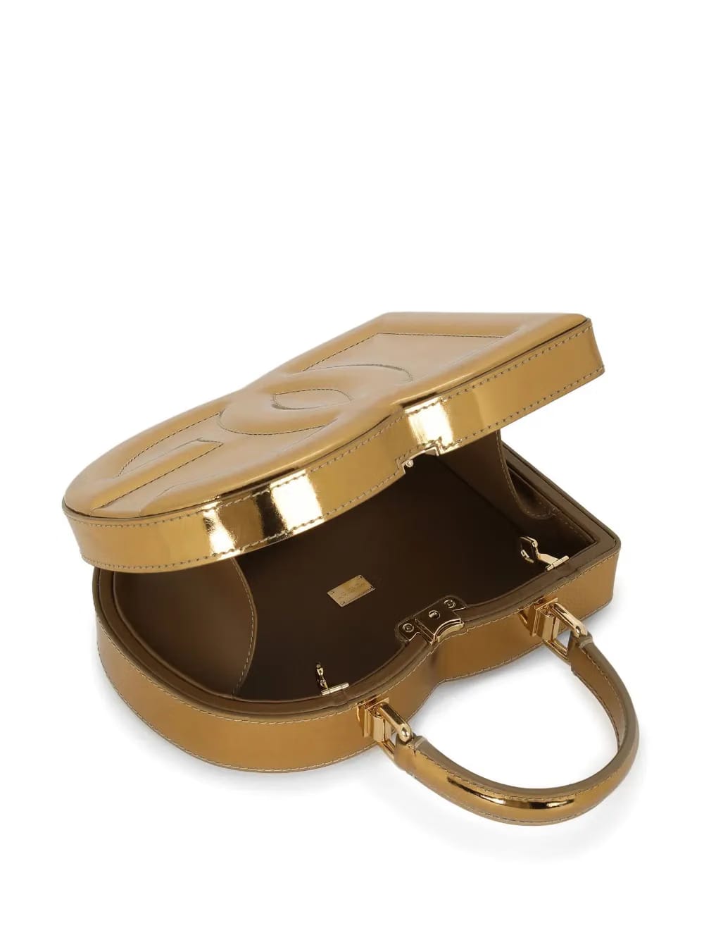 DG embossed metallic-effect bag