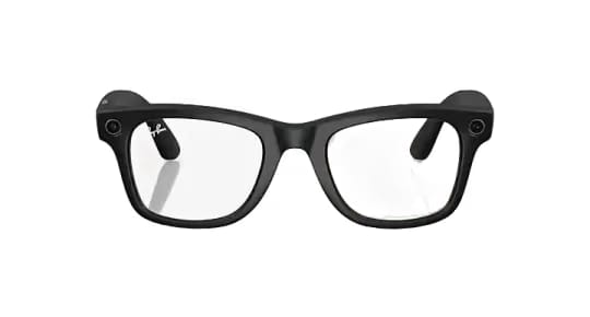 Ray Ban Meta Smart Glasses - Wayfarer 'Matte Black' Lenses- Clear/Graphite Green
