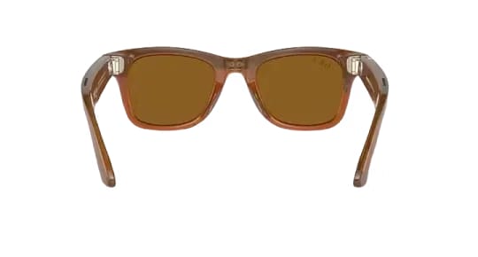 Ray Ban Meta Smart Glasses - Wayfarer 'Shiny Caramel' Lenses - Brown