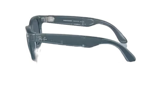 Ray Ban Meta Smart Glasses - Wayfarer Matte Jeans Lenses- Dusty Blue