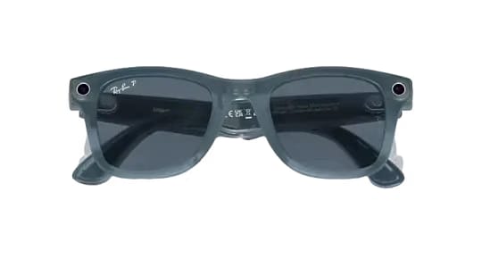Ray Ban Meta Smart Glasses - Wayfarer Matte Jeans Lenses- Dusty Blue