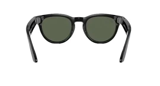 Ray-Ban Meta Low Bridge Fit Headliner 'Shiny Black Lenses G-15 Green'