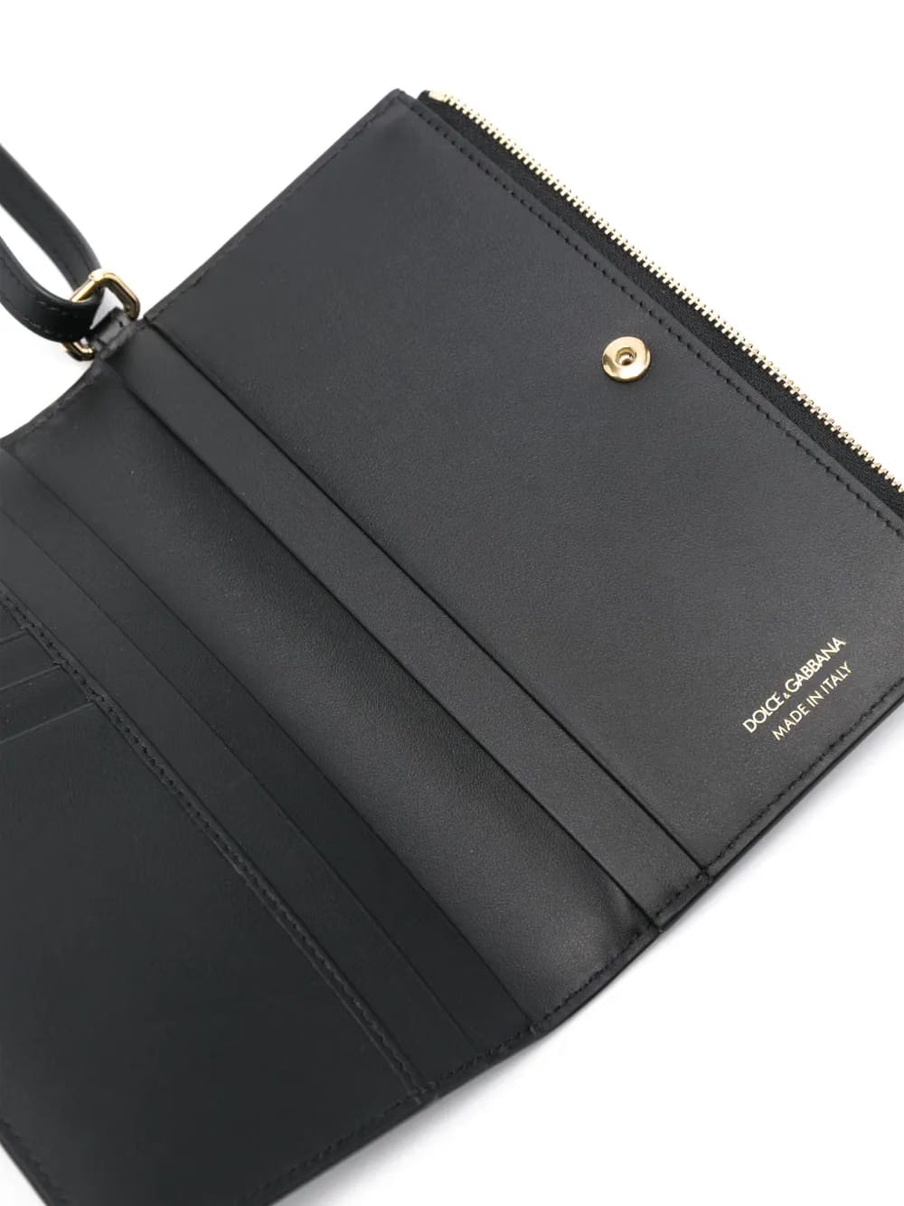 logo-lettering clutch bag