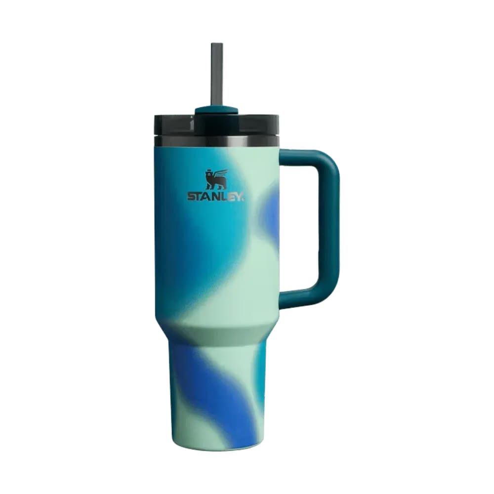 Stanley Quencher H2.0 FlowState Tumbler Coastal Teal Motion