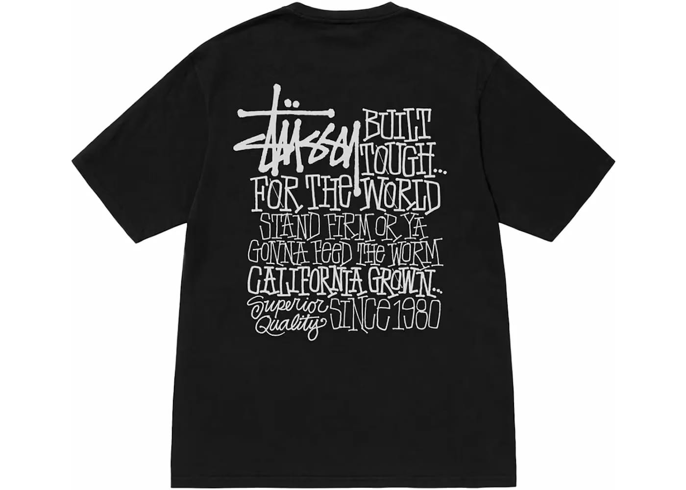 Stussy California Grown T-Shirt Pigment Dyed Black