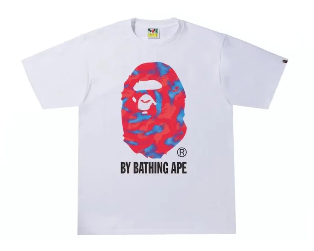 BAPE Stroke Camo T-Shirt White