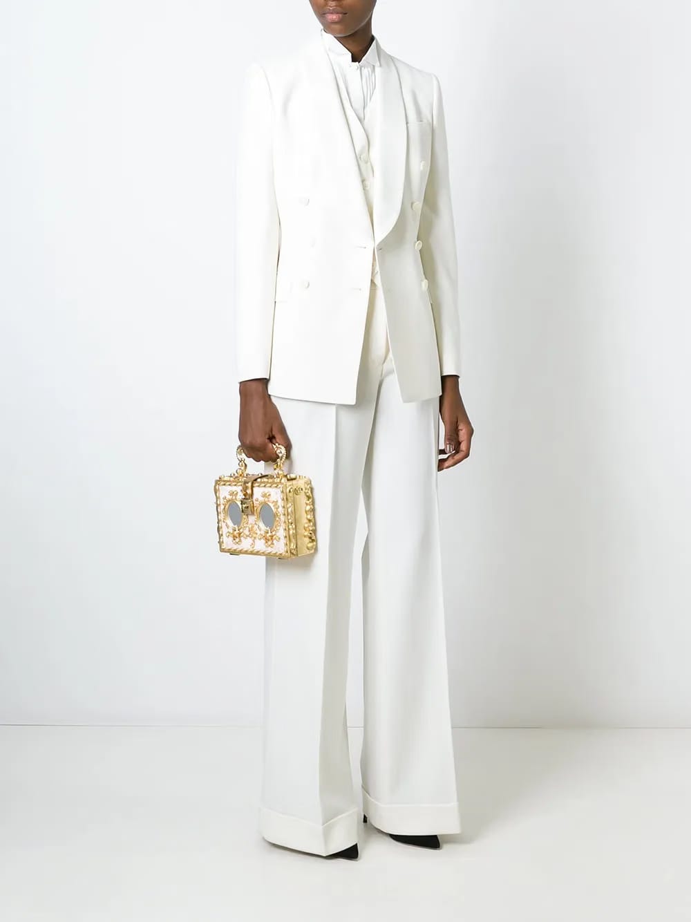 Dolce Box rhinestone-embellished top-handle bag