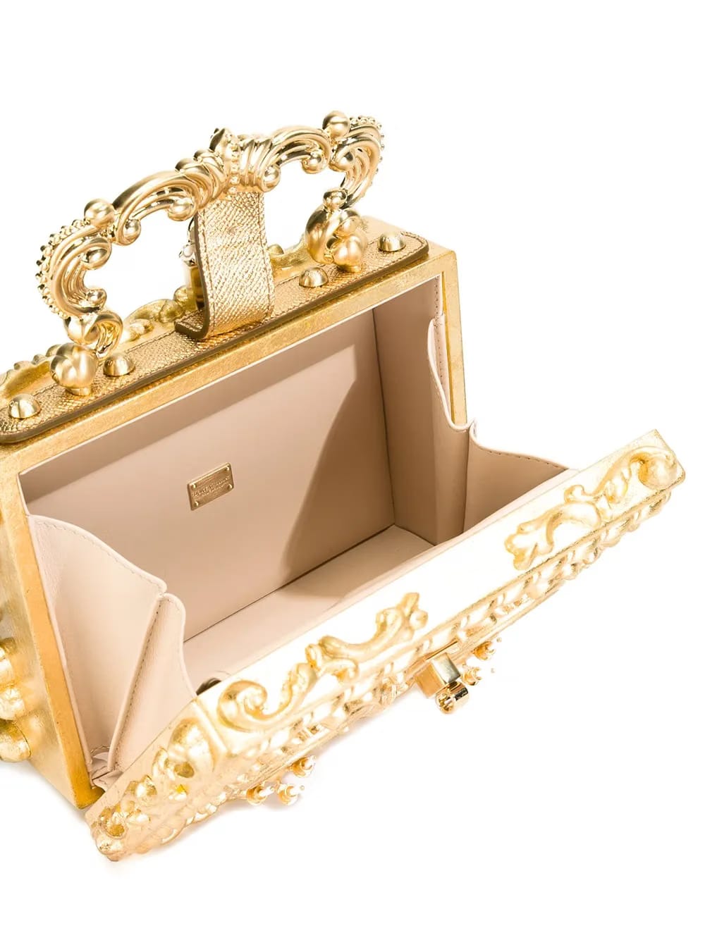 Dolce Box rhinestone-embellished top-handle bag