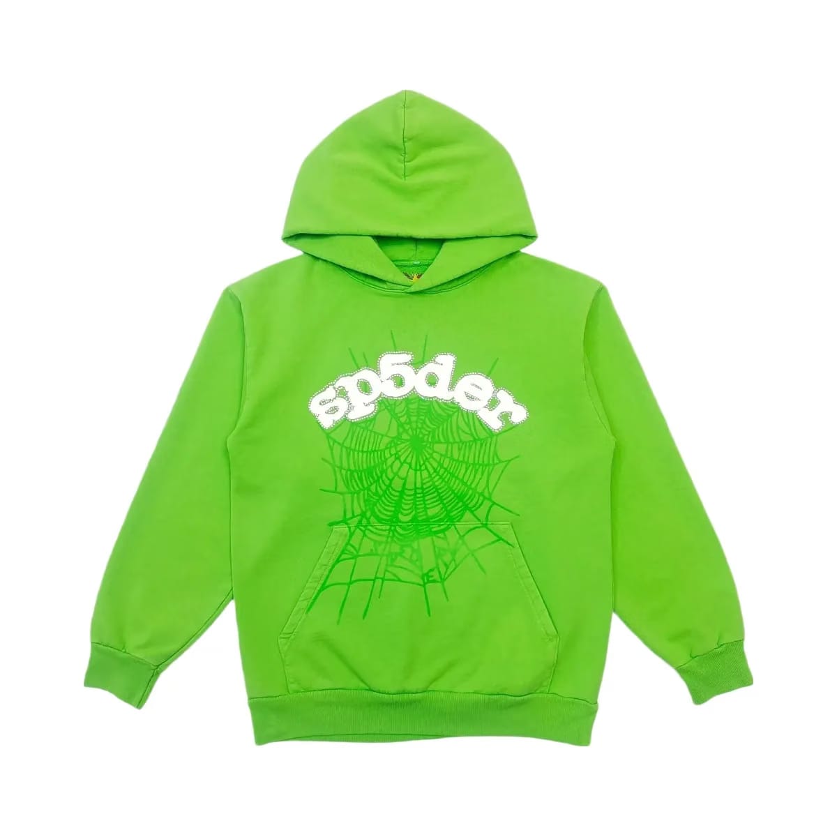 SP5DER Web Hoodie Slime Green/White