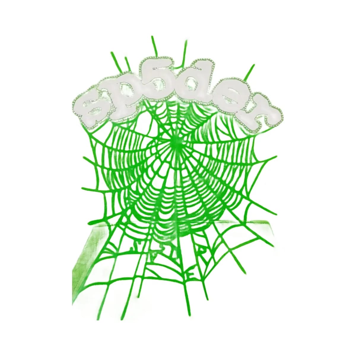 SP5DER Web Hoodie Slime Green/White
