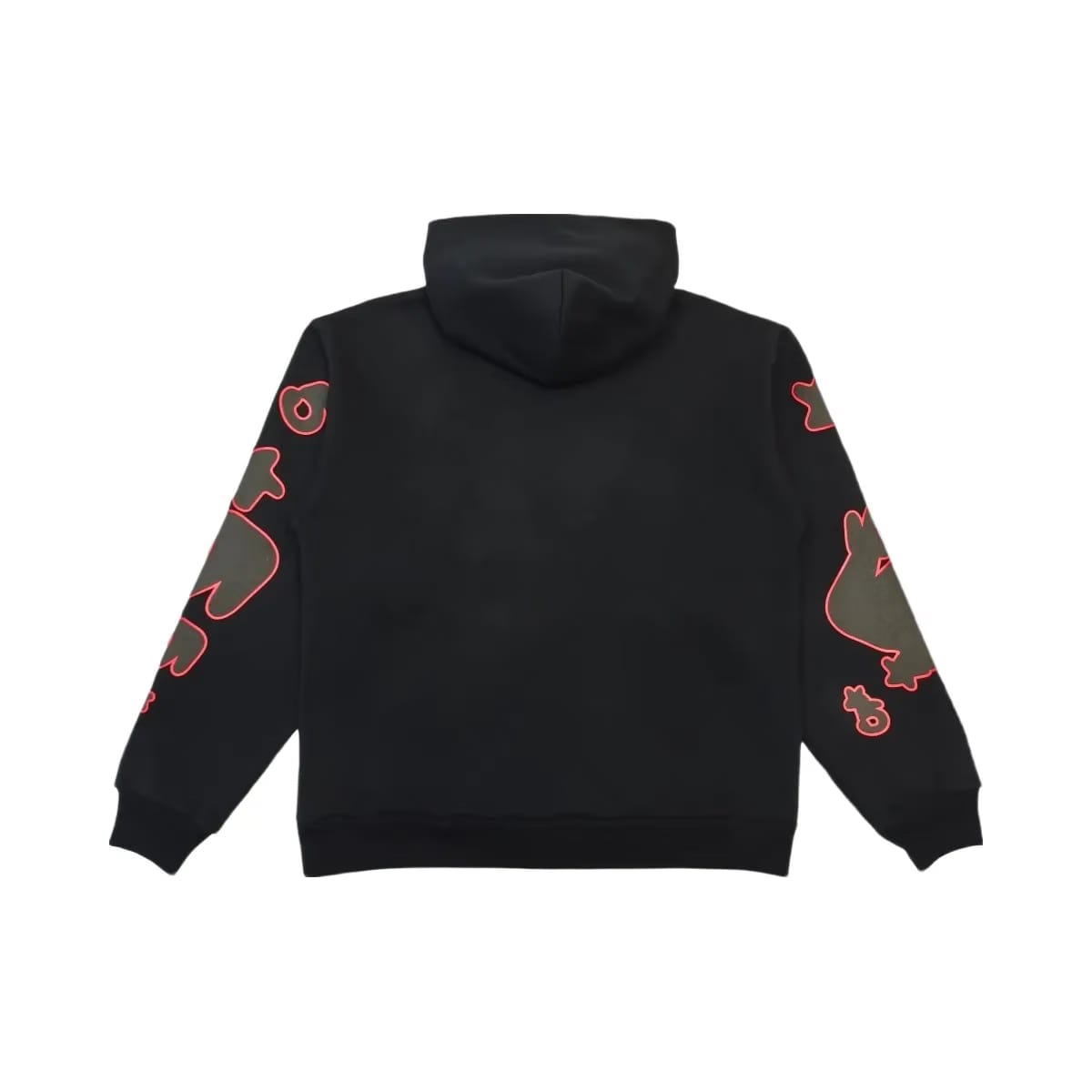 SP5DER Beluga Outline Hoodie Black