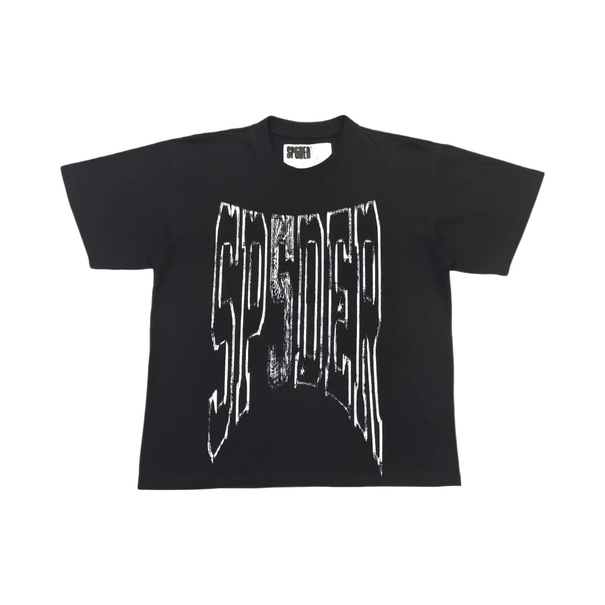 SP5DER Diffused Collegiate T-Shirt Black