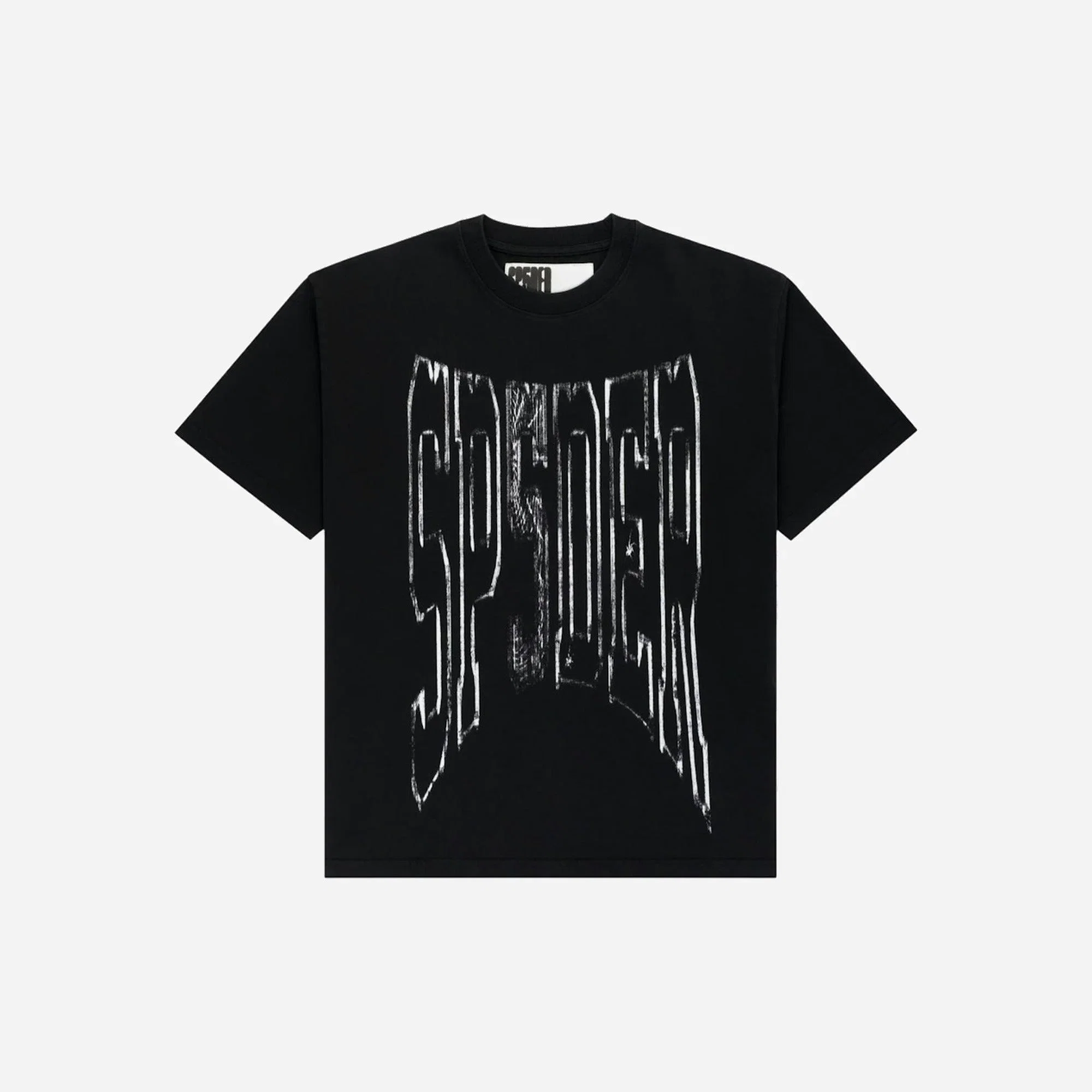 Sp5Der Diffused Collegiate Tee Black