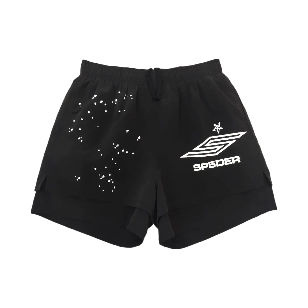 SP5DER Pro Double Layer Short Black