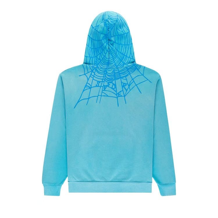 SP5DER Heavy Web Hoodie Cyan