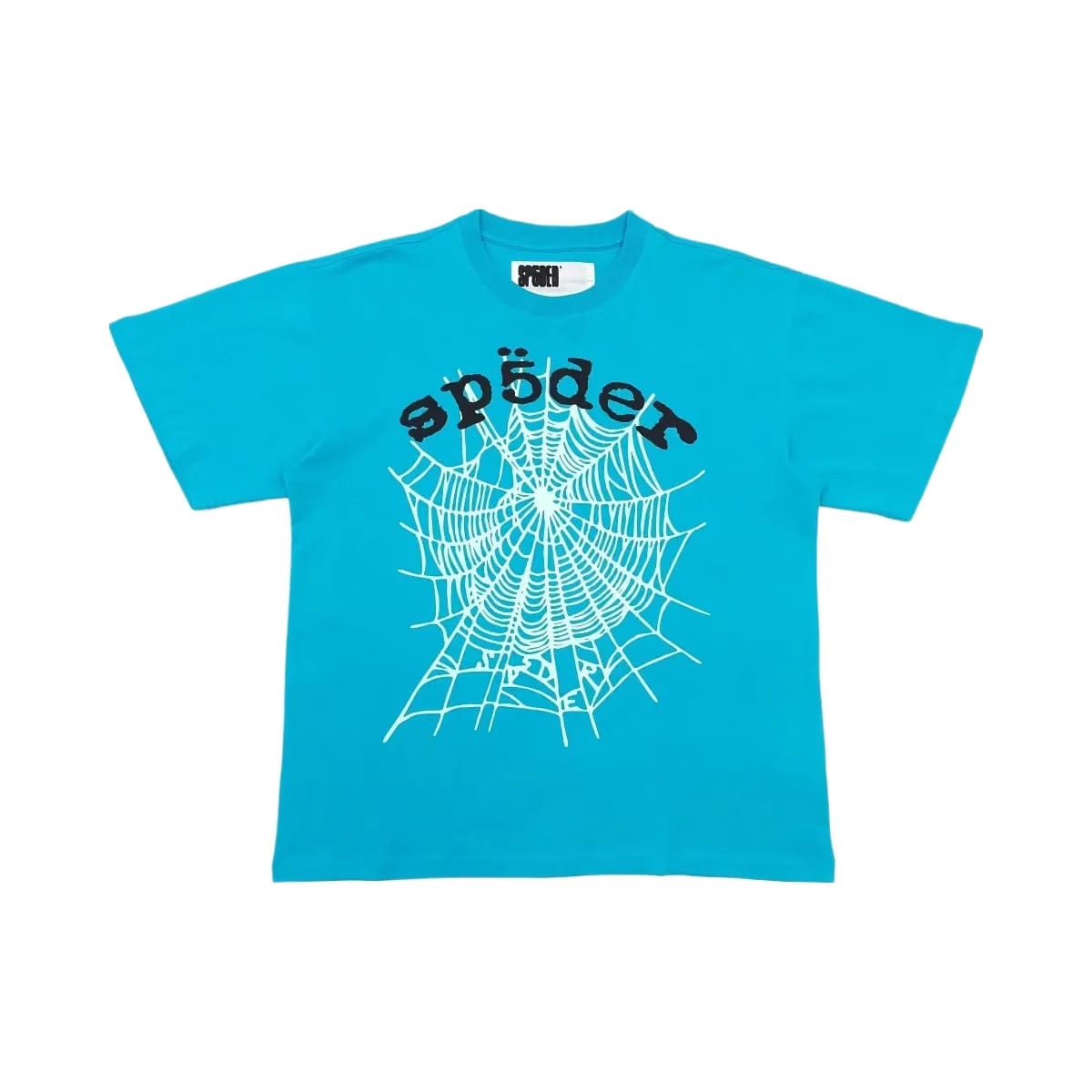 SP5DER Og Web V2 T-Shirt Cyan