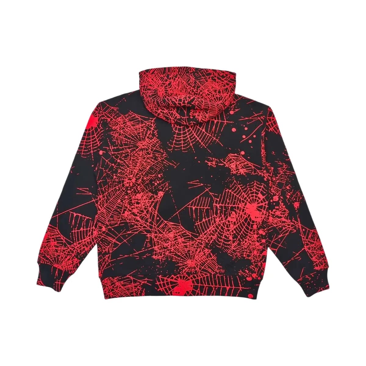 SP5DER Aop Web V2 Zip Up Hoodie Black