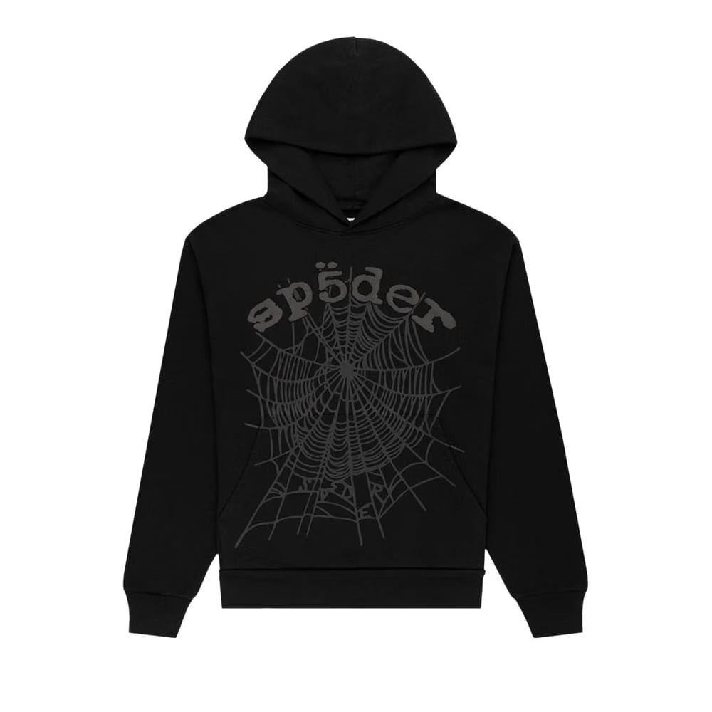 SP5DER Phantom Web Hoodie Black