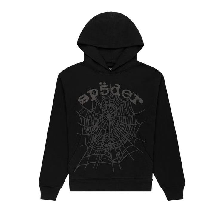 SP5DER Phantom Web Hoodie Black