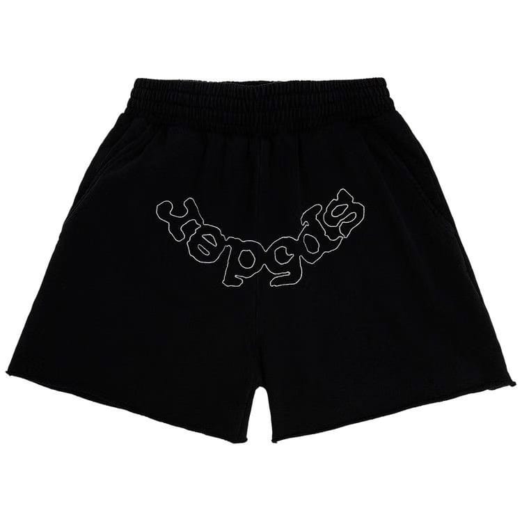 SP5DER Og Logo Embroidered Sweatshort Black
