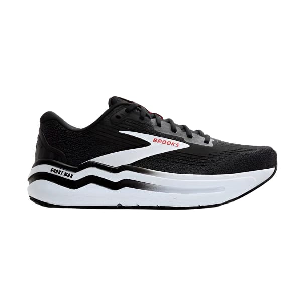 Brooks Ghost Max 2 Black White Fiery Red