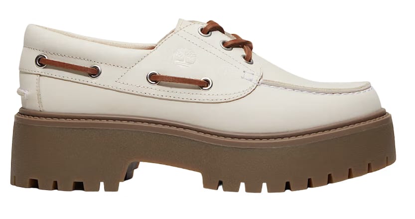 Timberland Stone Street Platform Boat Off-White Nubuck (W)