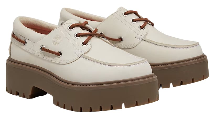 Timberland Stone Street Platform Boat Off-White Nubuck (W)