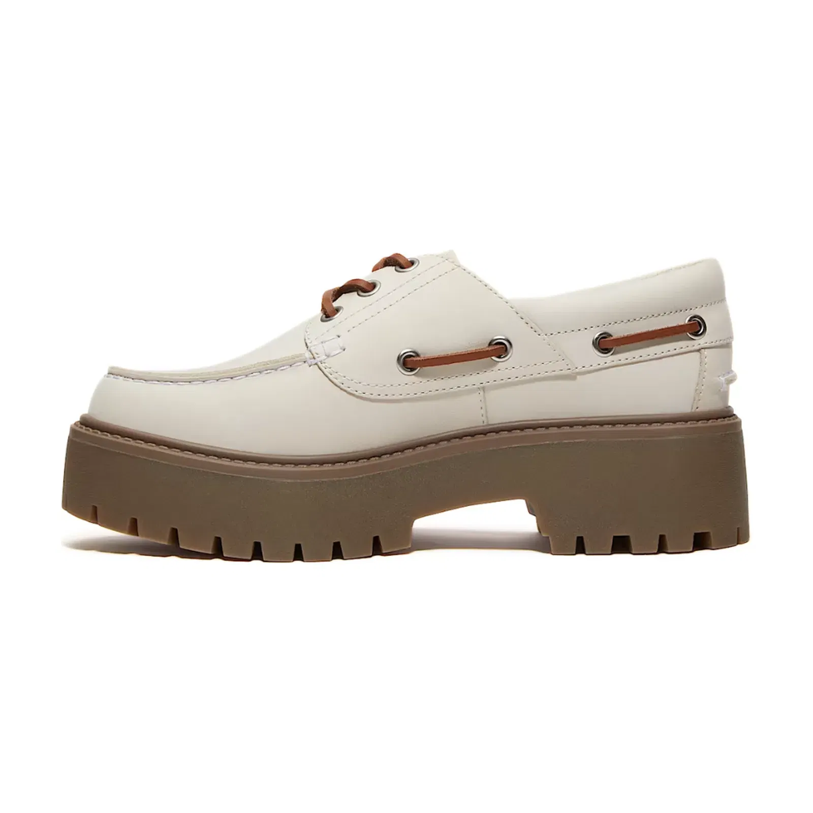 Timberland Stone Street Platform Boat Off-White Nubuck (W)
