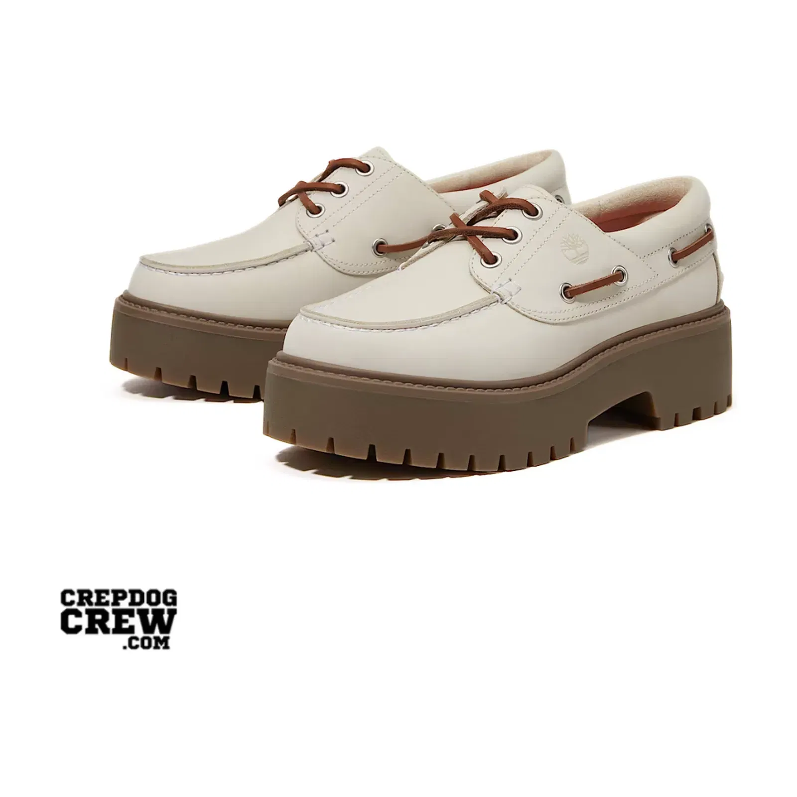 Timberland Stone Street Platform Boat Off-White Nubuck (W)