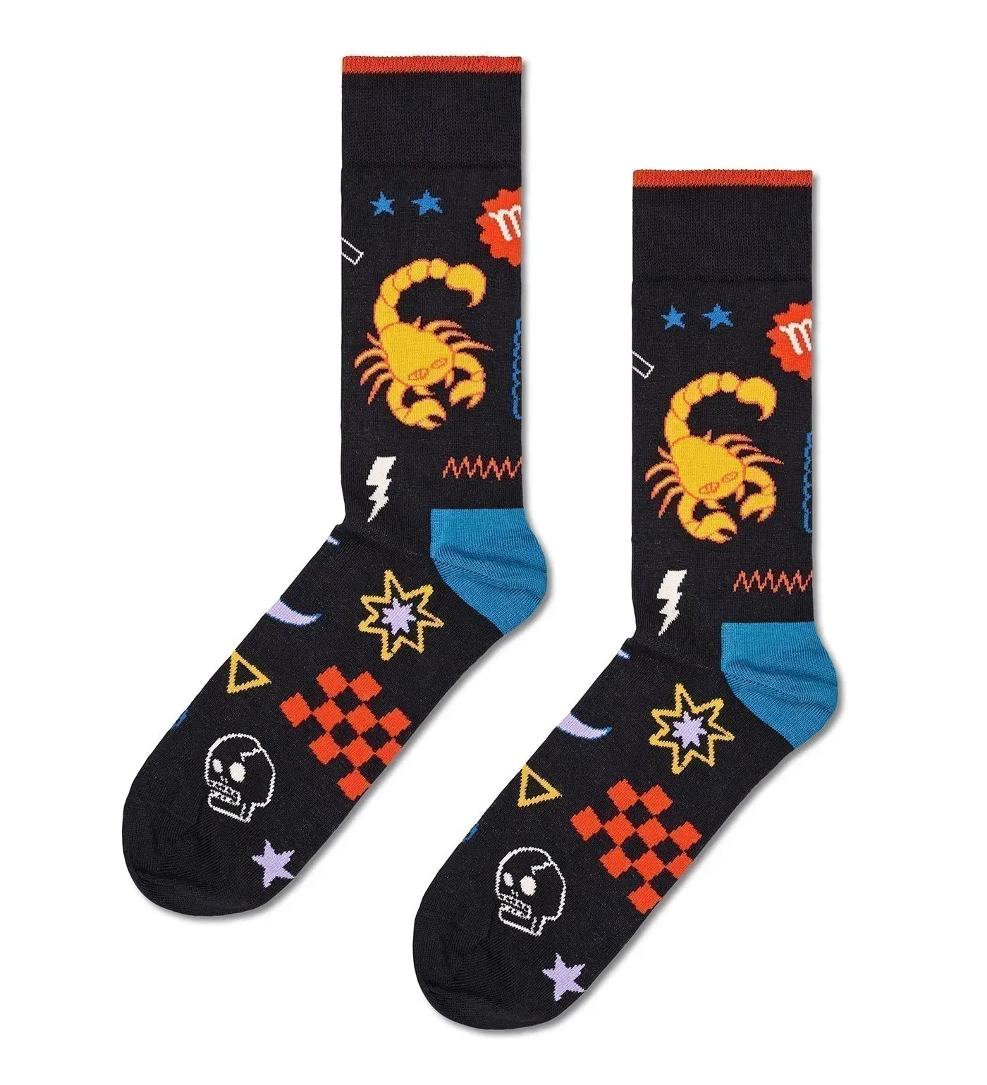 Happy Socks Unisex Scorpio Crew Length Socks for Women and Men