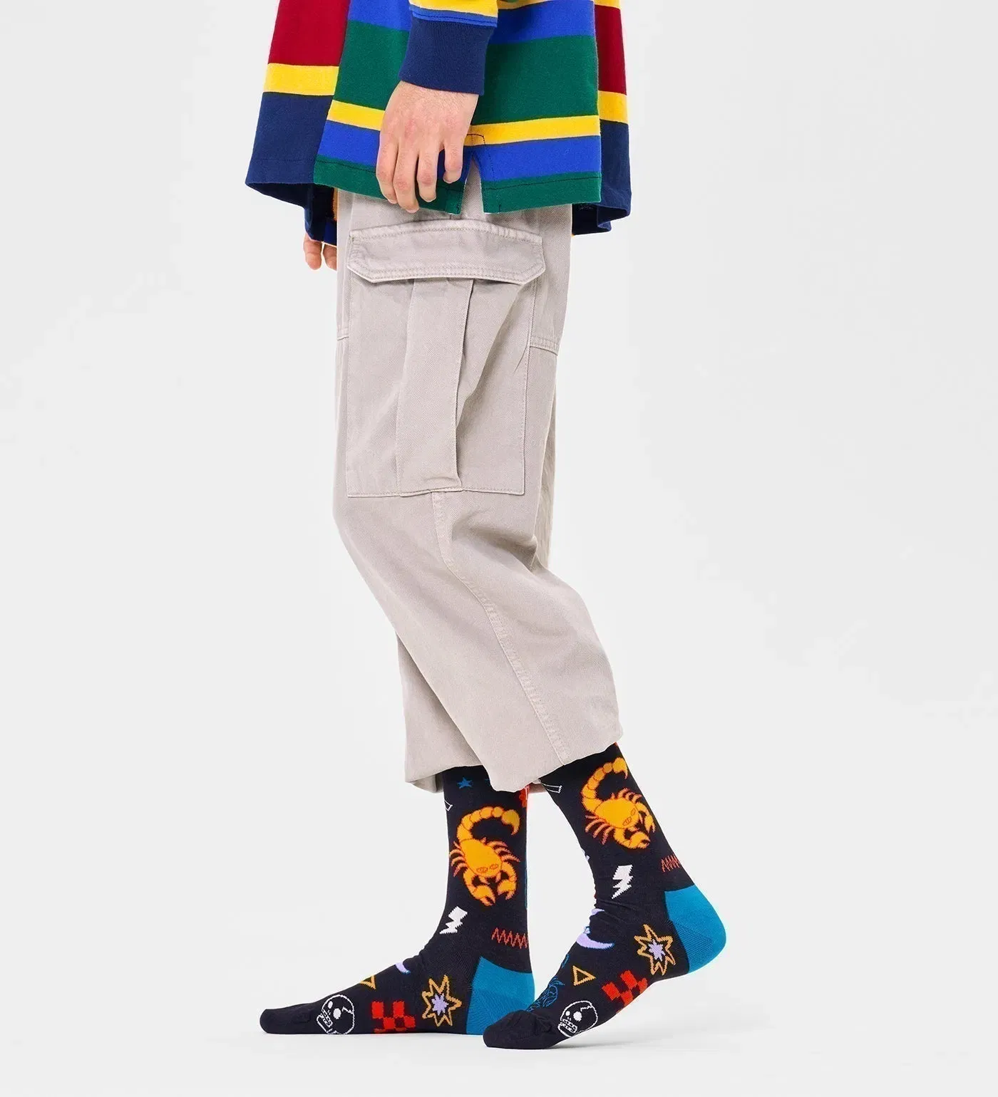 Happy Socks Unisex Scorpio Crew Length Socks for Women and Men