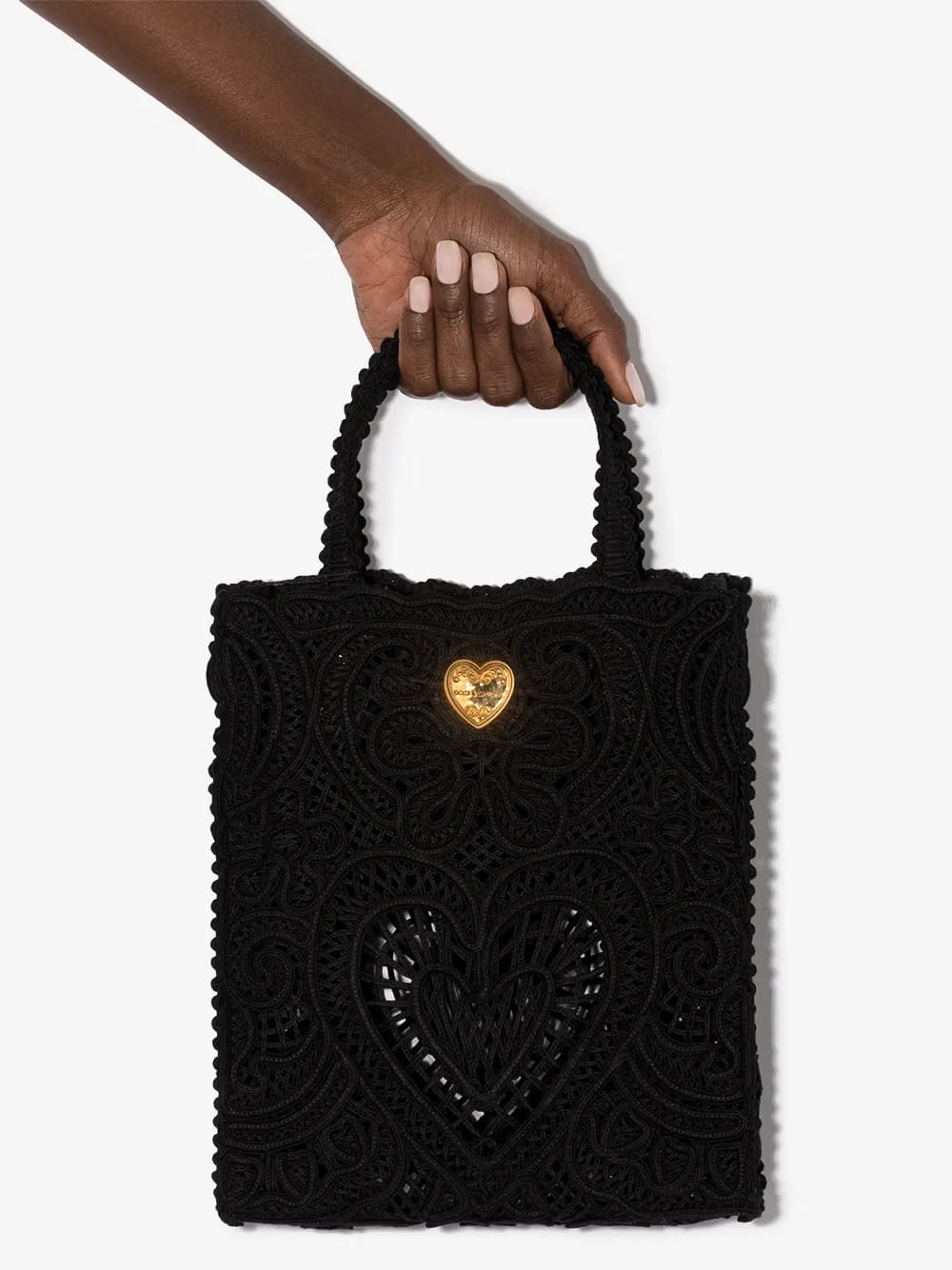 small Beatrice cordonetto-lace tote bag