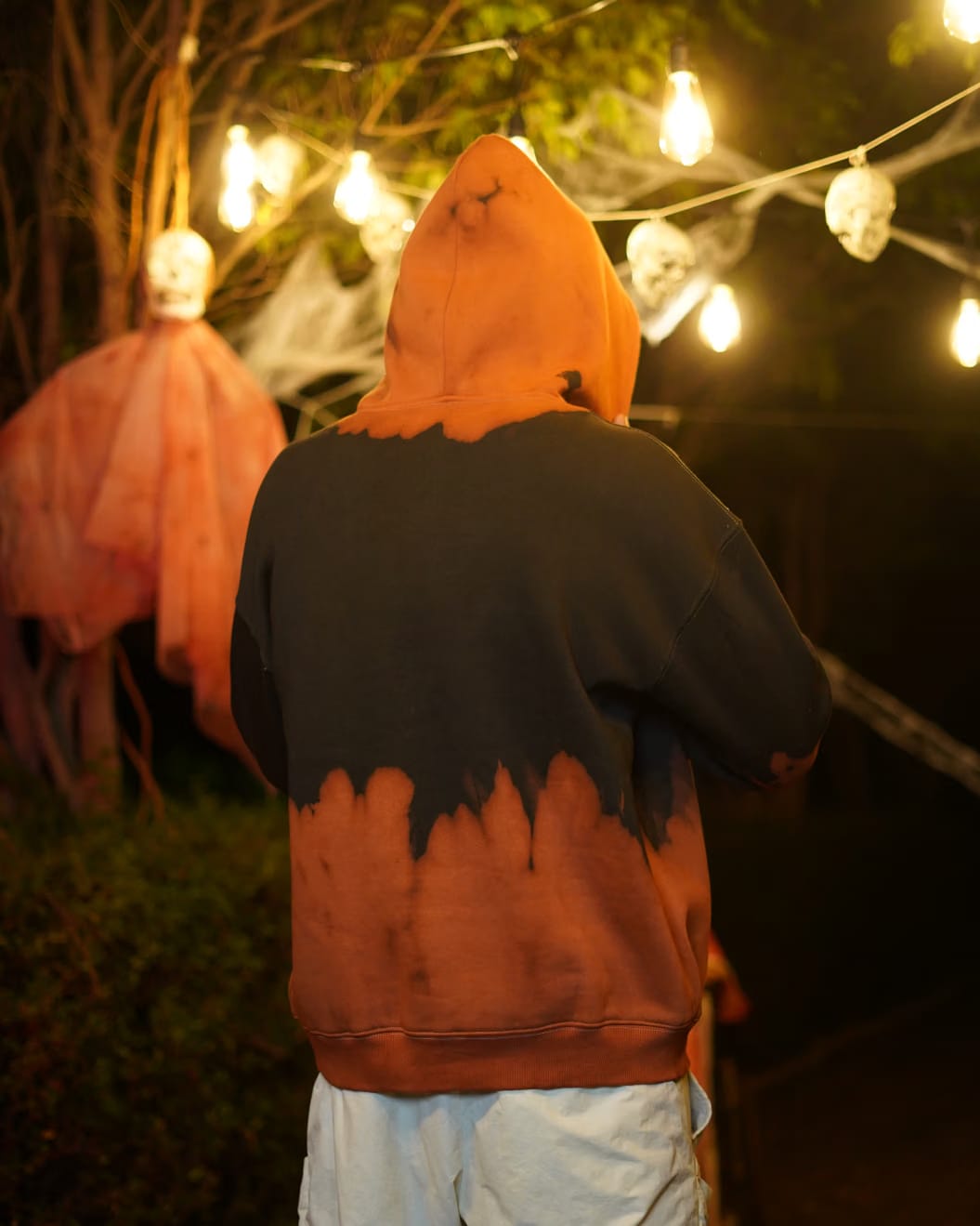 Ember Orange - Washed Oversized Zipper Hood