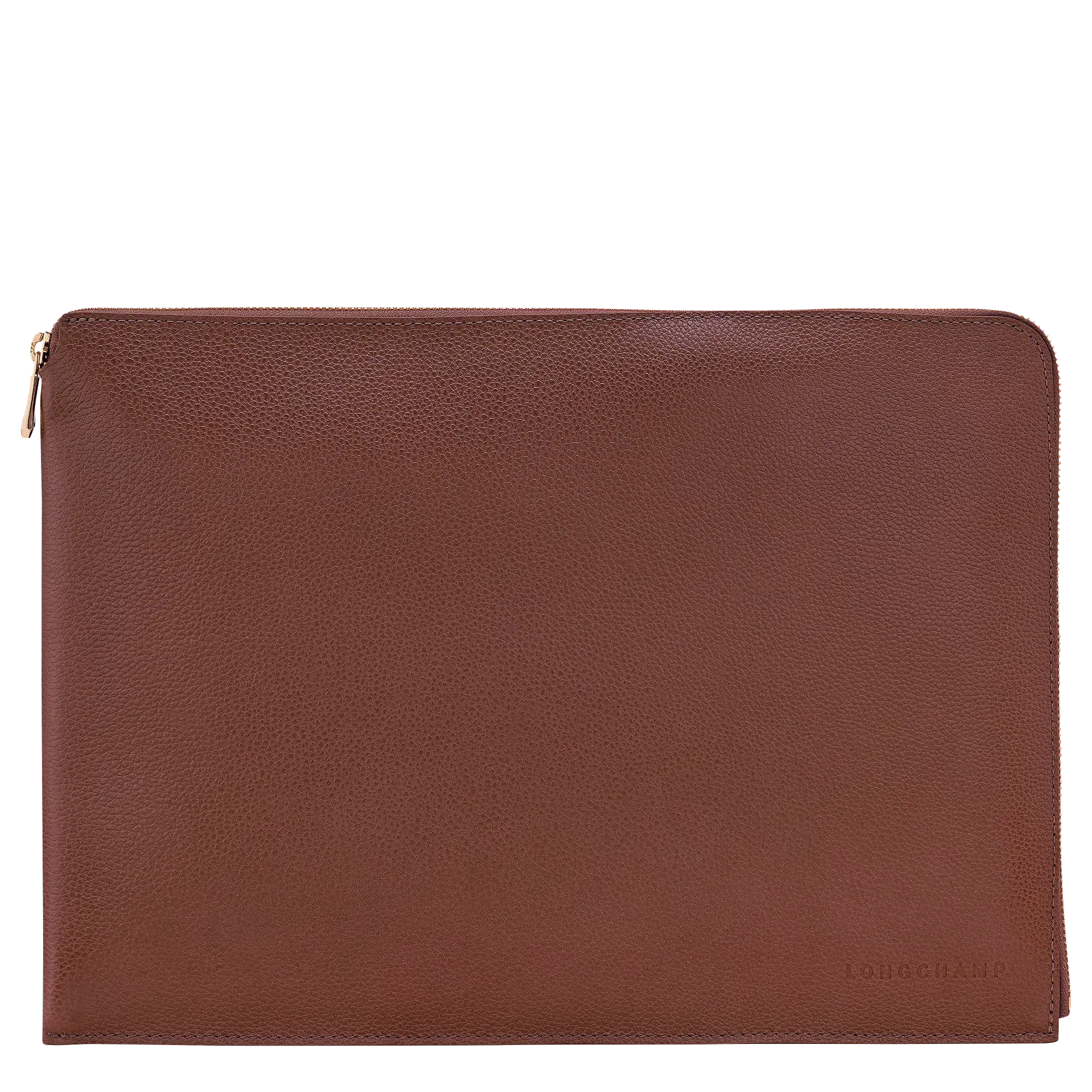 Longchamp Le Foulonné Laptop case Coffee