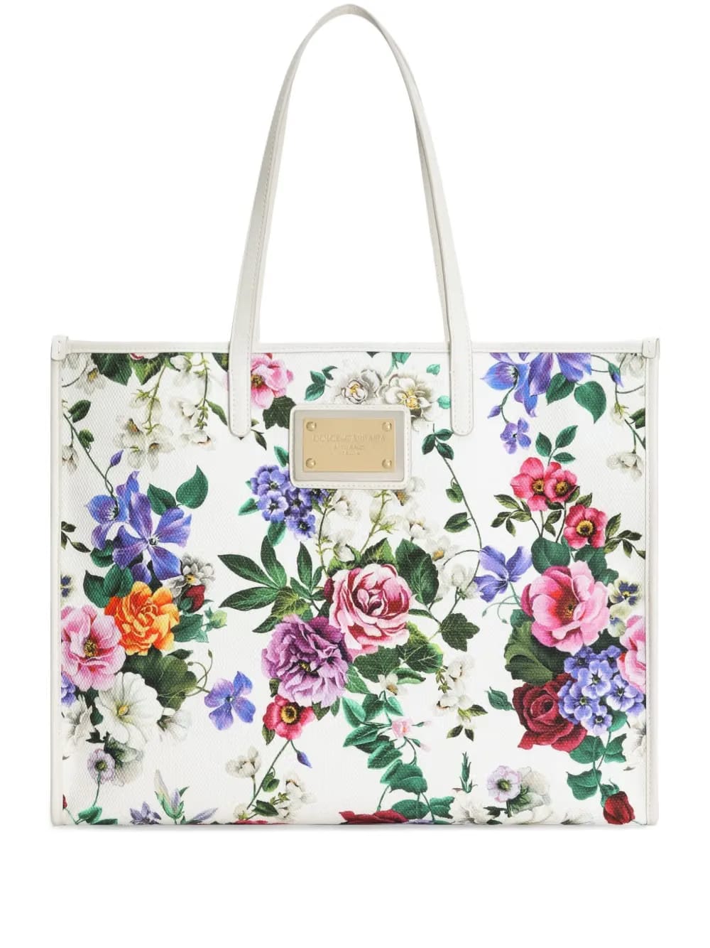 large floral-print shoulder bag