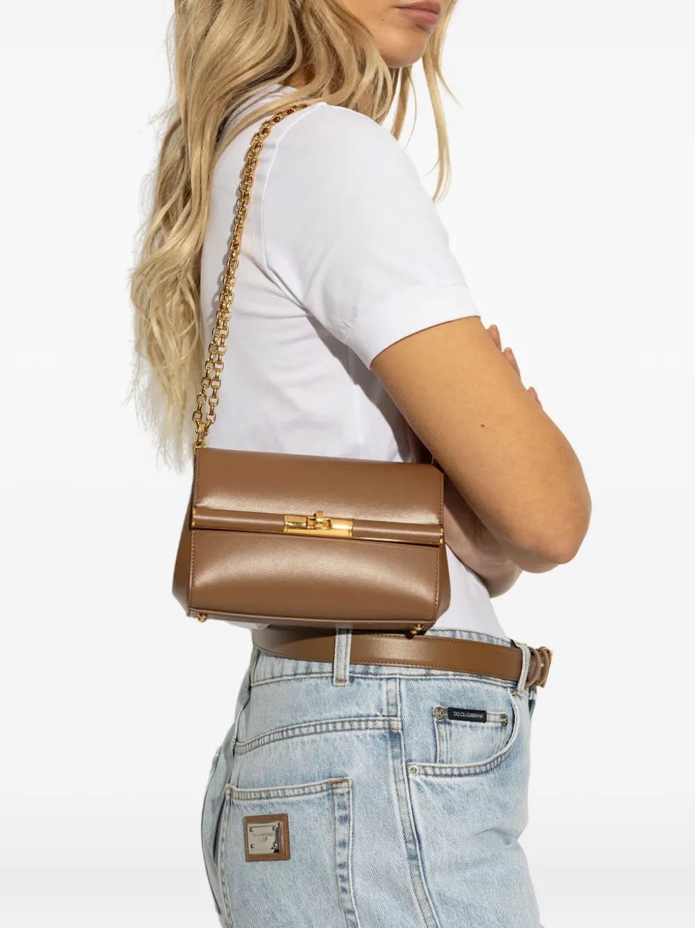 mini Marlene City chain-strap flap tote bag