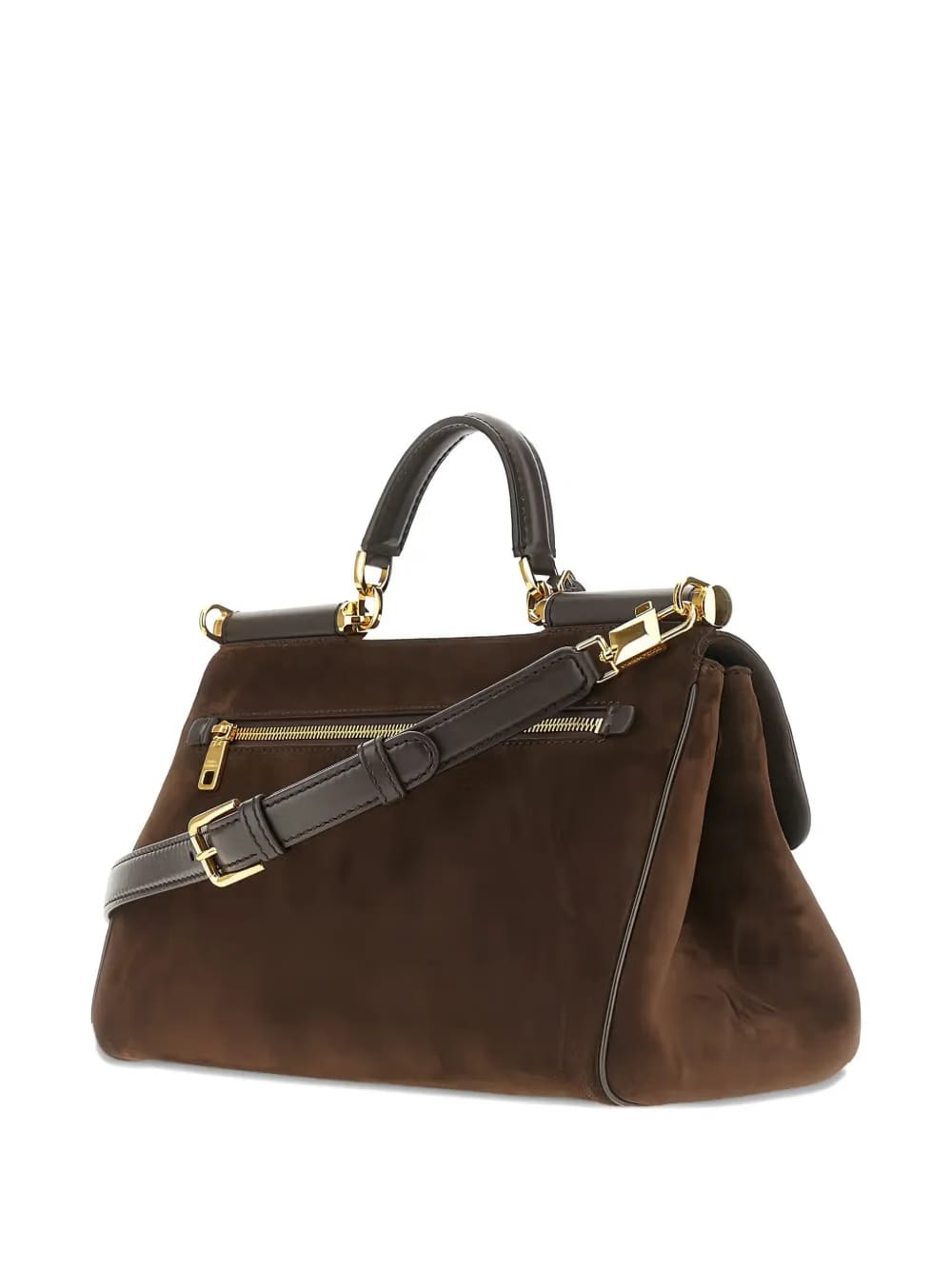 My Sicily padlock-embellished suede tote bag