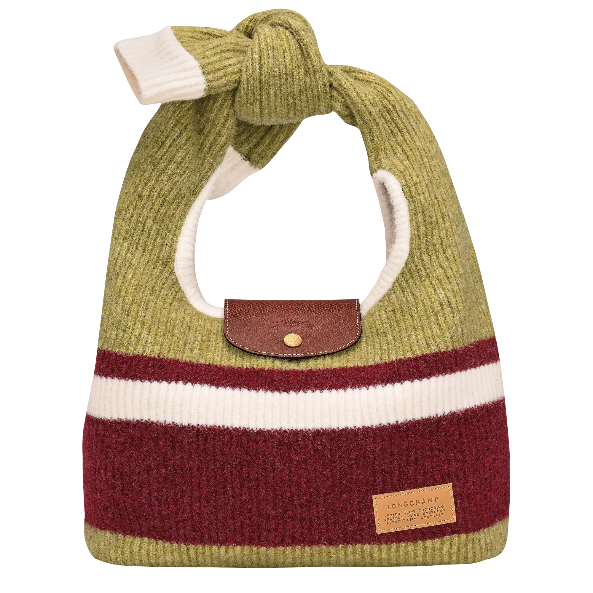 Longchamp Le Pliage Collection Shoulder bag Pistachio/Burgundy