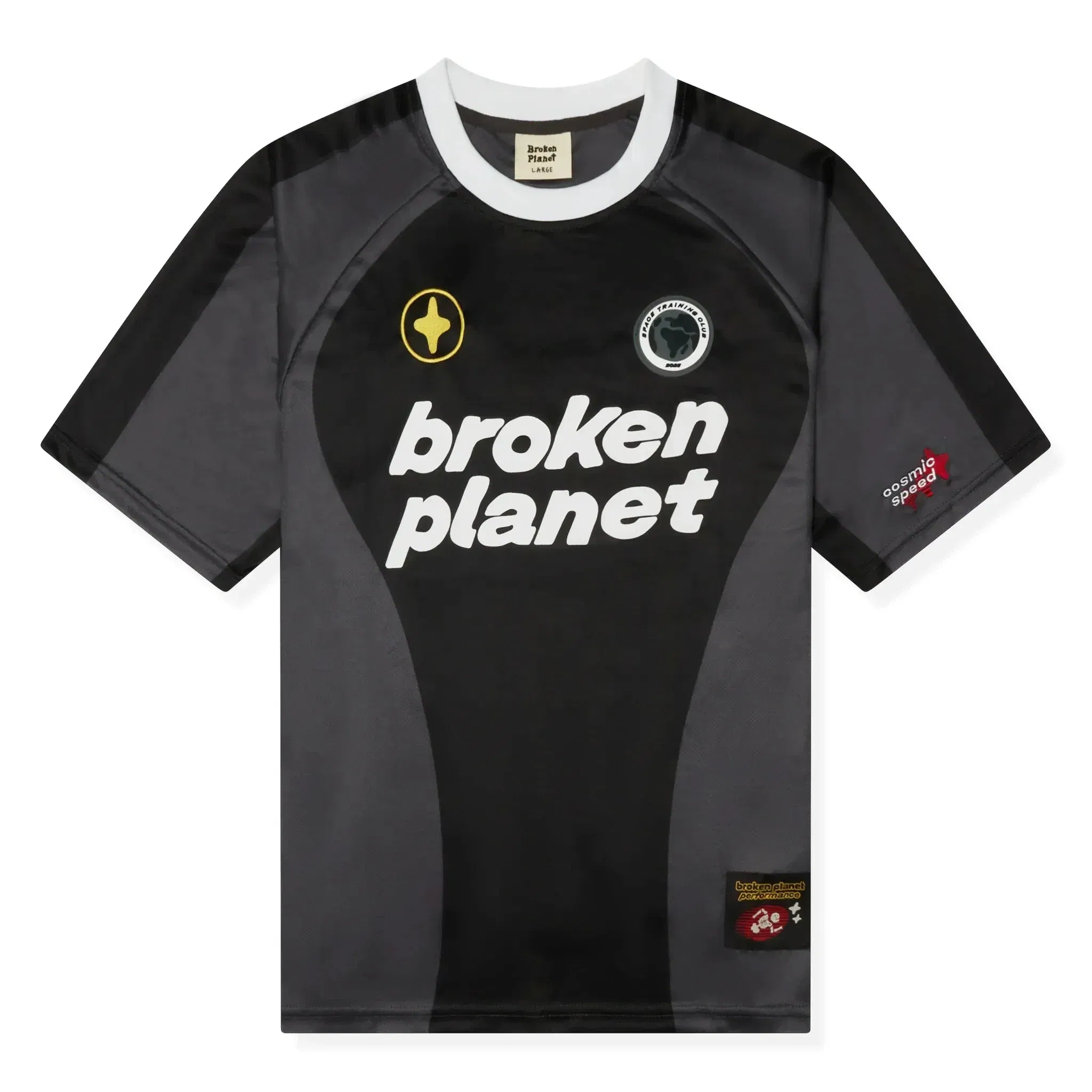 Broken Planet Football JerseyBlack/Grey